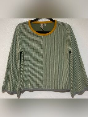 dolan Green Striped with Yellow Trim 2 Piece Lounge Wear